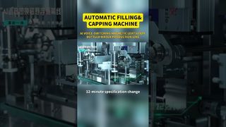 12 Head Following Filler + 3 Head Following Capper | تغییر فرمت سریع کنترل صدا با سرعت بالا