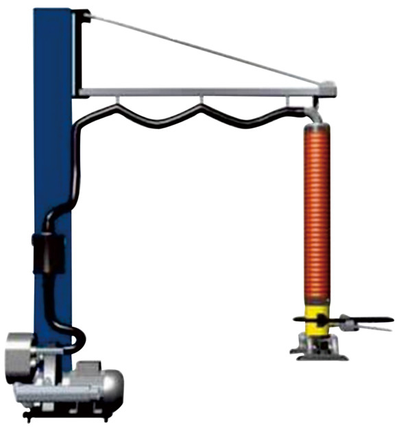 EMLH1202550 سیستم بلند کردن خلاء 2800mm*270° منطقه کاری بخش با ریل آلیومینیوم