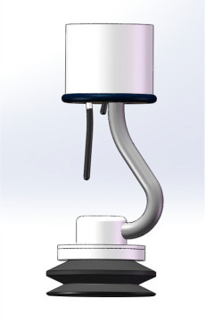 EMLH1202550 سیستم بلند کردن خلاء 2800mm*270° منطقه کاری بخش با ریل آلیومینیوم